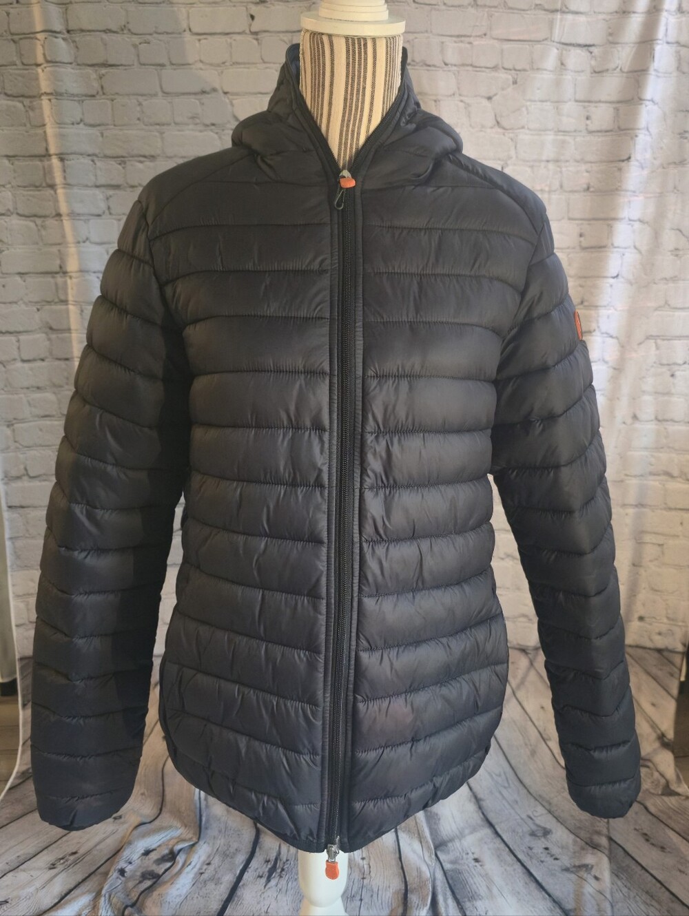 Save the Duck Men's hooded animal free puffer jacket
